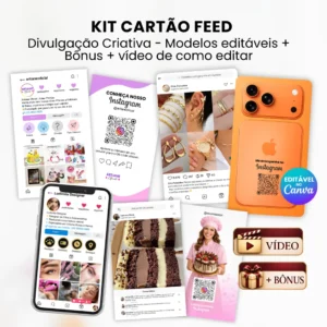 KIT CARTÃO FEED - DIVULGAÇÃO CRIATIVA